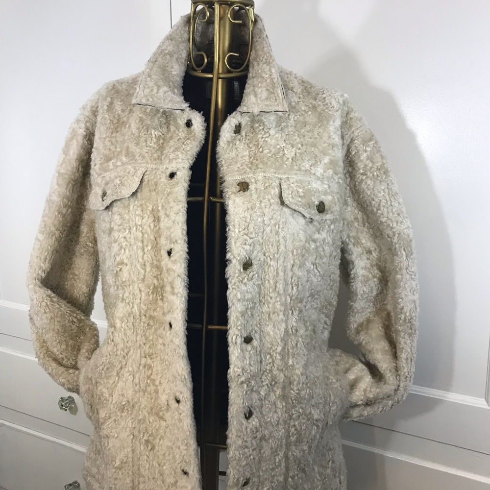 Cozy with an edge Current/Elliott faux fur jacket.
